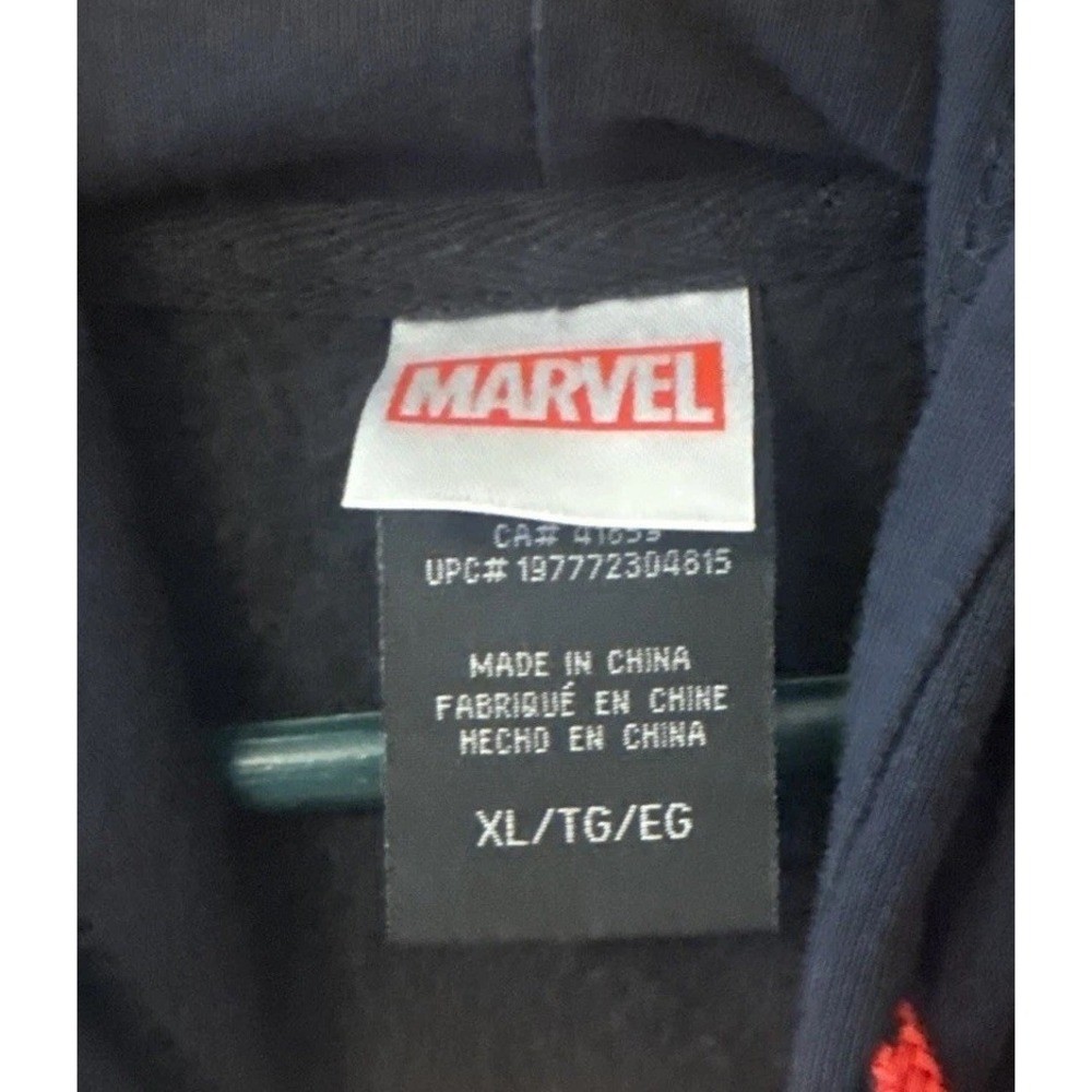 Marvel Venom XL Black Graphic Pullover Hoodie FC Mask Face Comic Sweatshirt - Picture 6 of 8